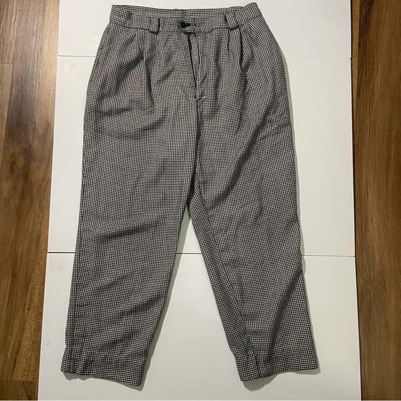 Cropped houndstooth dress pants - Picture 1 of 5